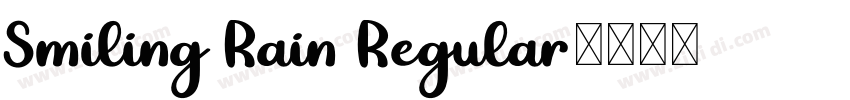 Smiling Rain Regular字体转换